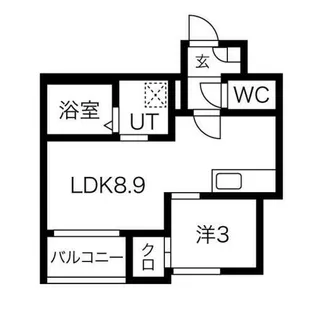 REGALEST道徳【1階】の間取り