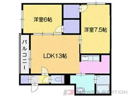 パッシブプレイスC棟【2階】の間取り