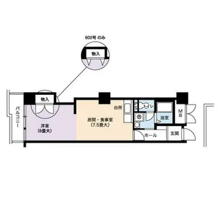 URアーバニア千代田【0000813号室】の間取り