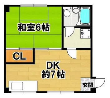杉本マンション【402号室】の間取り
