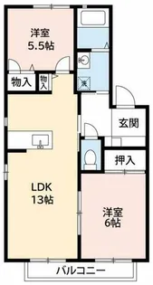 レジデンス翼B【1階】の間取り