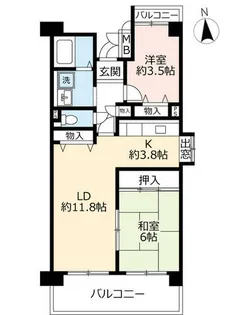URアーバンラフレ志賀【0230301号室】の間取り