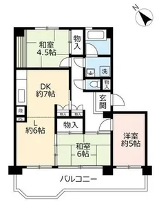 3LDKの間取り画像