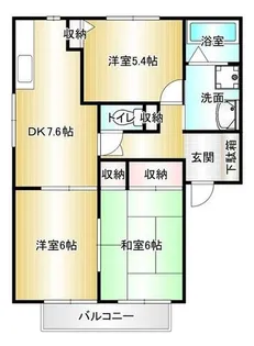 ユニゾン小竹【B102号室】の間取り