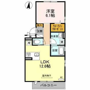 レフィナードKHY【3階】の間取り