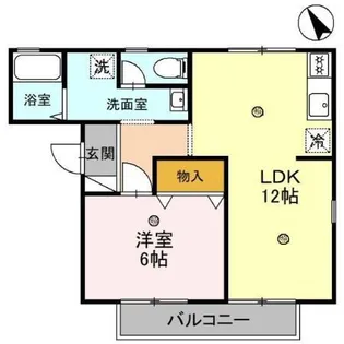 ヴェルクレール高関 守山市伊勢町【2階】の間取り