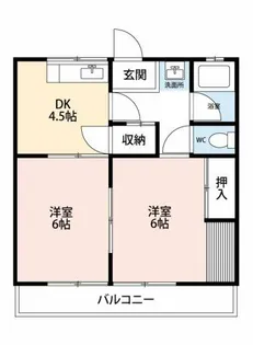 加藤ハイツ【2階】の間取り