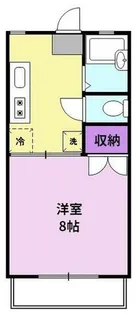 タカシマハイツ A棟【1階】の間取り