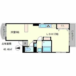 八星ハイツ【4階】の間取り