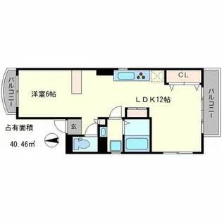 八星ハイツ【4階】の間取り