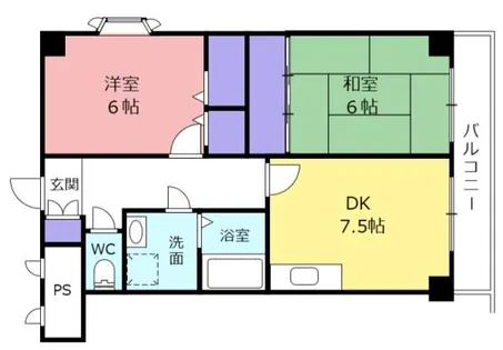 吉鴻ハイネス3【2階】の間取り