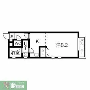 シングル【2階】の間取り
