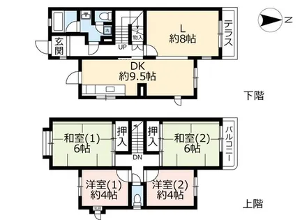 UR藤沢台第五【0000264号室】の間取り