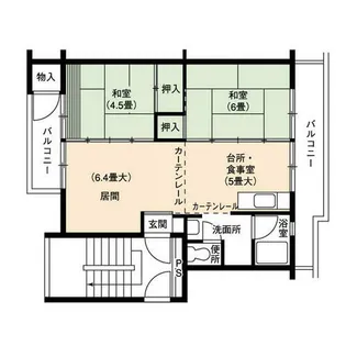 UR中央台【2110512号室】の間取り