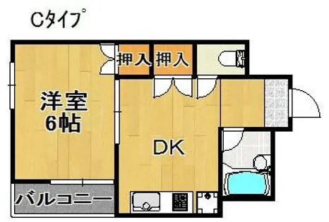 マンションハピネス【4階】の間取り