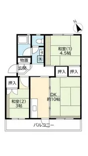 URひよどり台【1090403号室】の間取り