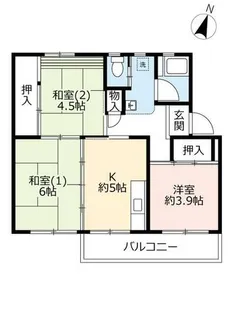 3DKの間取り画像