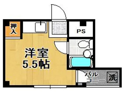 泉尾ハイム【3階】の間取り