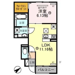秀豊4号館 守山市立入町【1階】の間取り