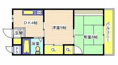 コーポいずみ【1階】の間取り