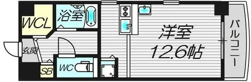 ZEUS靭公園premium【11階】の間取り