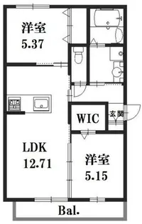 さくら東姫路【1階】の間取り