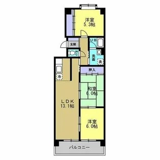 メゾン島田【103号室】の間取り