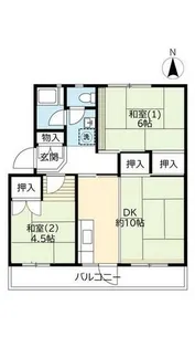 UR桃山南【0140403号室】の間取り