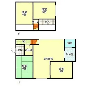 北海道釧路市阿寒町新町1丁目【一戸建】の間取り