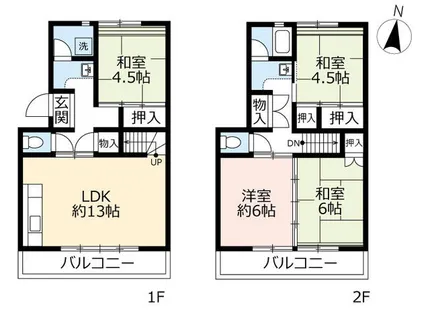 UR岩成台西【6070102号室】の間取り