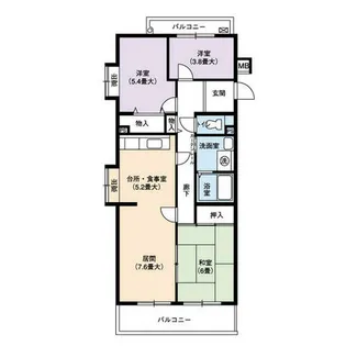 URアーバンラフレ志賀【0030308号室】の間取り