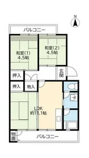 UR釈尊寺第二【0220304号室】の間取り