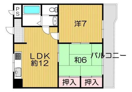 公栄ビル宇治小倉マンション【5階】の間取り