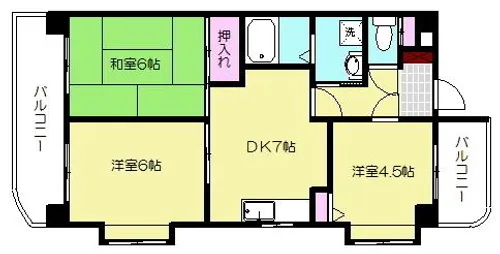 オルゴグラート福岡【501号室】の間取り
