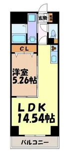 GRANDUKE正木【13階】の間取り