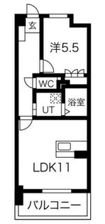 THE MUSE 飾磨【3階】の間取り