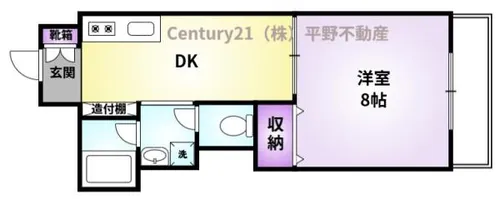 プレジデント御井【2階】の間取り