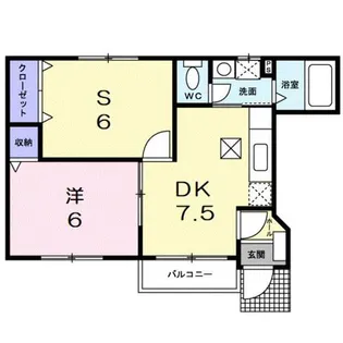 ベル・アラモ【0102号室】の間取り