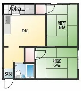 大栄ハウス【4階】の間取り