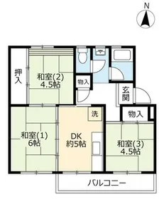 UR逆瀬川【0140405号室】の間取り