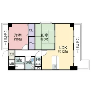 グランドール福川2【7階】の間取り