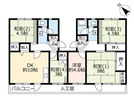UR泉南一丘【0760301号室】の間取り