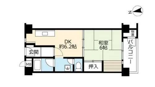 UR新多聞【2541004号室】の間取り