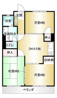 コーポヒワヅル【502号室】の間取り
