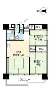 UR南港ひかりの【0110314号室】の間取り