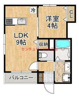 ジェイドパレス千島【1階】の間取り