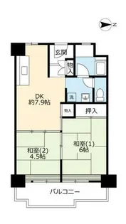 UR南港わかぎの【0440211号室】の間取り