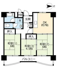 UR南港しらなみ【0311006号室】の間取り