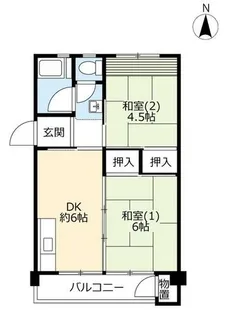 UR鈴蘭台第二【0290303号室】の間取り