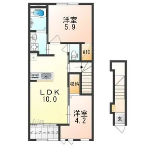 フェリーチェ関空【2階】の間取り